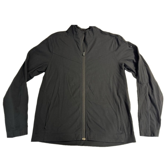 Lululemon Athletica Lulu Men XL Stretchy Black Lightweight Activewear Zip Coat - Picture 1 of 9